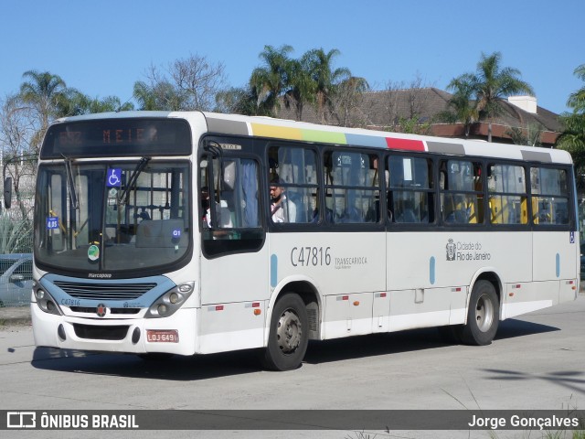 Viação Redentor C47816 na cidade de Rio de Janeiro, Rio de Janeiro, Brasil, por Jorge Gonçalves. Número da foto: #8894668.