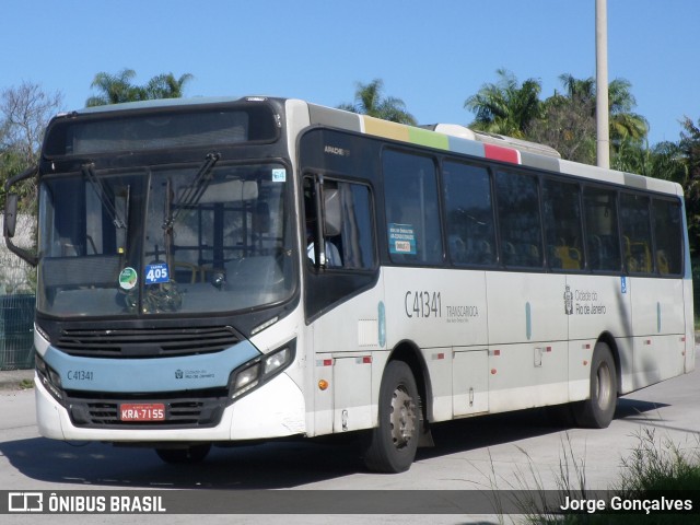 Real Auto Ônibus C41341 na cidade de Rio de Janeiro, Rio de Janeiro, Brasil, por Jorge Gonçalves. ID da foto: 8893149.