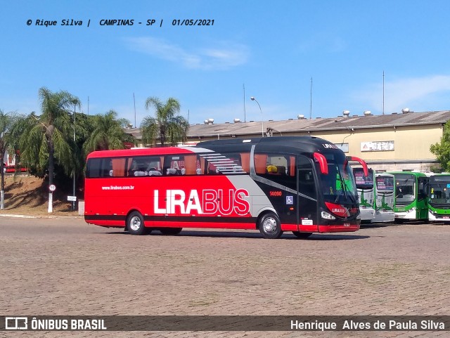 Lirabus 14090 na cidade de Campinas, São Paulo, Brasil, por Henrique Alves de Paula Silva. Número da foto: #8892171.
