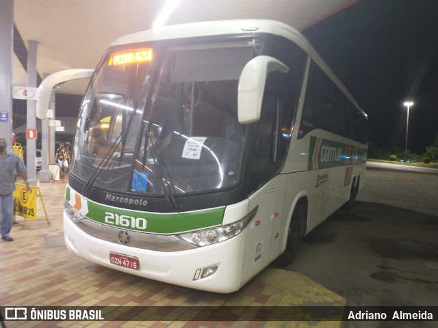 Empresa Gontijo de Transportes 21610 na cidade de João Monlevade, Minas Gerais, Brasil, por Adriano  Almeida. ID da foto: 8894369.