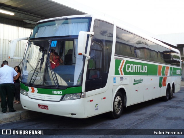 Empresa Gontijo de Transportes 11910 na cidade de Belo Horizonte, Minas Gerais, Brasil, por Fabri Ferreira. ID da foto: 8894653.