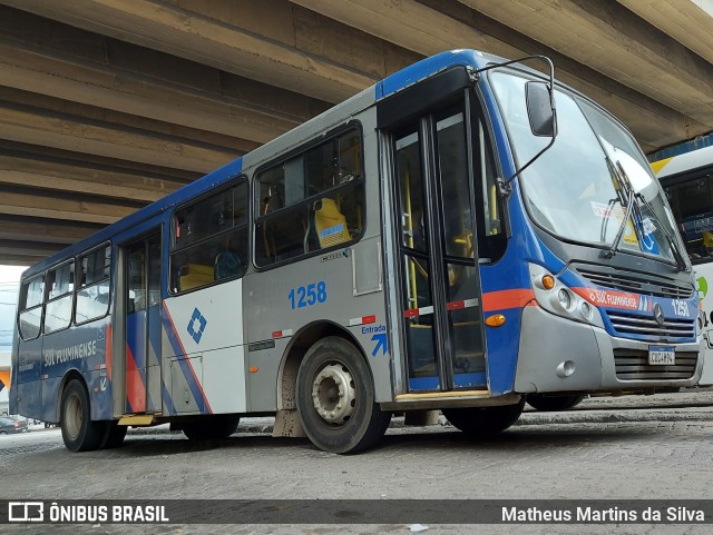 Viação Sul Fluminense 1258 na cidade de Volta Redonda, Rio de Janeiro, Brasil, por Matheus Martins da Silva. ID da foto: 8892123.