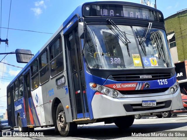 Viação Sul Fluminense 1215 na cidade de Volta Redonda, Rio de Janeiro, Brasil, por Matheus Martins da Silva. Número da foto: #8892146.