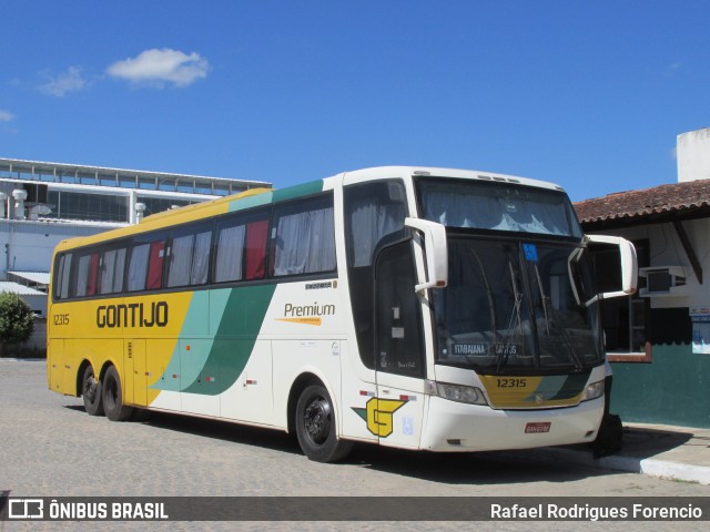 Empresa Gontijo de Transportes 12315 na cidade de Itabaiana, Sergipe, Brasil, por Rafael Rodrigues Forencio. ID da foto: 8893480.