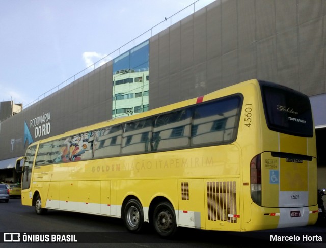 Viação Itapemirim 45601 na cidade de Rio de Janeiro, Rio de Janeiro, Brasil, por Marcelo Horta. Número da foto: #8892055.