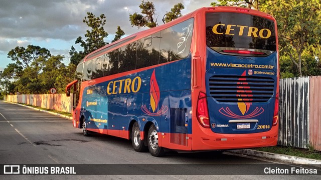 Viação Cetro 20014 na cidade de Brasília, Distrito Federal, Brasil, por Cleiton Feitosa. Número da foto: #8892137.