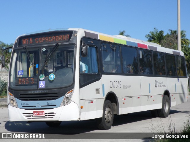 Viação Redentor C47546 na cidade de Rio de Janeiro, Rio de Janeiro, Brasil, por Jorge Gonçalves. ID da foto: 8893136.