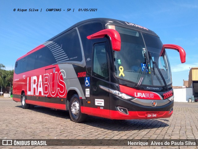 Lirabus 20002 na cidade de Campinas, São Paulo, Brasil, por Henrique Alves de Paula Silva. Número da foto: #8892143.
