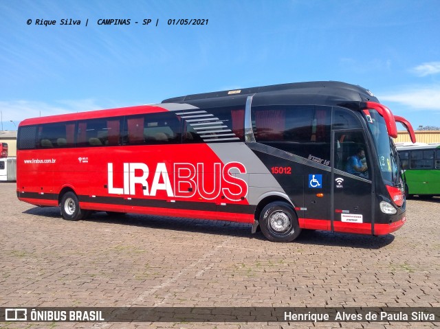 Lirabus 15012 na cidade de Campinas, São Paulo, Brasil, por Henrique Alves de Paula Silva. Número da foto: #8892145.