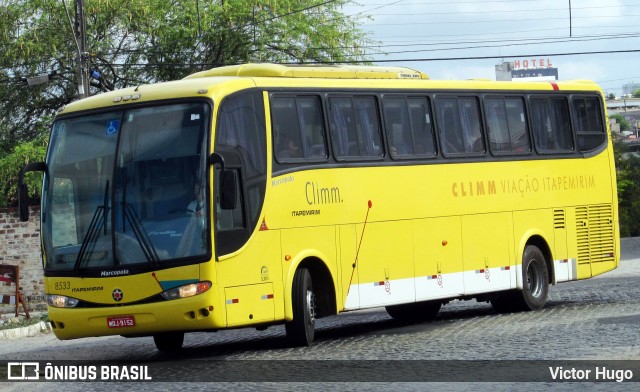 Viação Itapemirim 8533 na cidade de Caruaru, Pernambuco, Brasil, por Victor Hugo. ID da foto: 8894902.