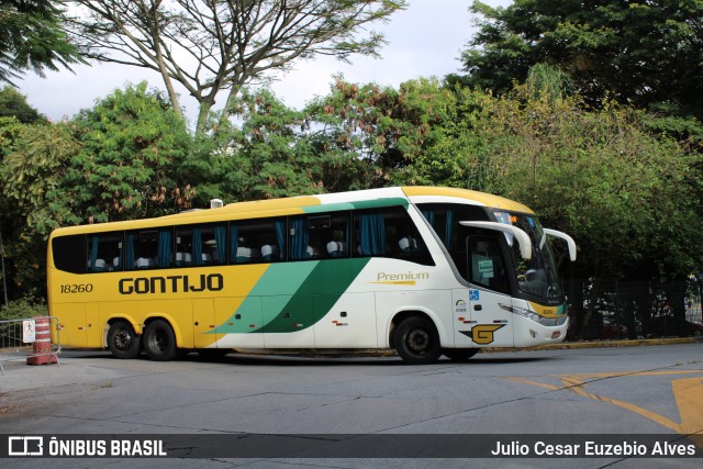 Empresa Gontijo de Transportes 18260 na cidade de São Paulo, São Paulo, Brasil, por Julio Cesar Euzebio Alves. ID da foto: 8896664.