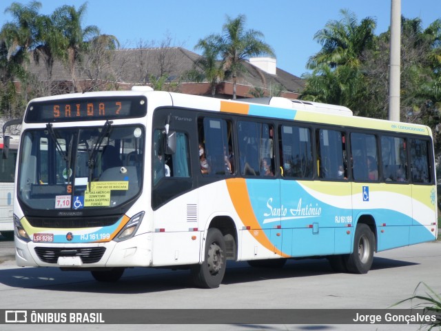 Transportes Santo Antônio RJ 161.199 na cidade de Rio de Janeiro, Rio de Janeiro, Brasil, por Jorge Gonçalves. ID da foto: 8899465.