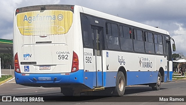 Empresa de Transporte Coletivo Viamão 592 na cidade de Viamão, Rio Grande do Sul, Brasil, por Max Ramos. Número da foto: #8898239.