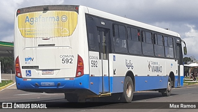 Empresa de Transporte Coletivo Viamão 592 na cidade de Viamão, Rio Grande do Sul, Brasil, por Max Ramos. ID da foto: 8898239.