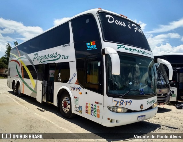 Pegasus Tur Turismo 7819 na cidade de Aparecida, São Paulo, Brasil, por Vicente de Paulo Alves. ID da foto: 8899540.