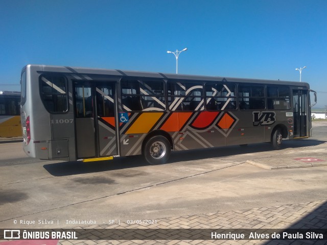 VB Transportes e Turismo 11007 na cidade de Indaiatuba, São Paulo, Brasil, por Henrique Alves de Paula Silva. ID da foto: 8897889.