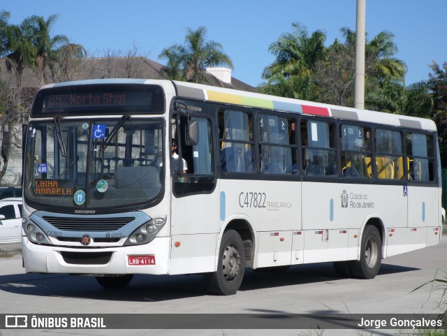 Viação Redentor C47822 na cidade de Rio de Janeiro, Rio de Janeiro, Brasil, por Jorge Gonçalves. ID da foto: 8899512.