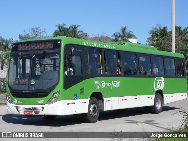 Tijuquinha - Auto Viação Tijuca A50002 na cidade de Rio de Janeiro, Rio de Janeiro, Brasil, por Jorge Gonçalves. Número da foto: #8899429.