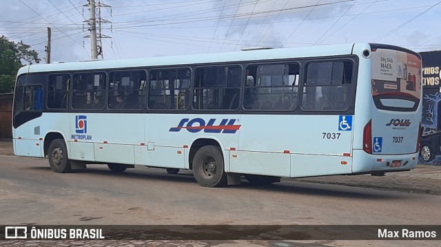 SOUL - Sociedade de Ônibus União Ltda. 7037 na cidade de Alvorada, Rio Grande do Sul, Brasil, por Max Ramos. ID da foto: 8898134.