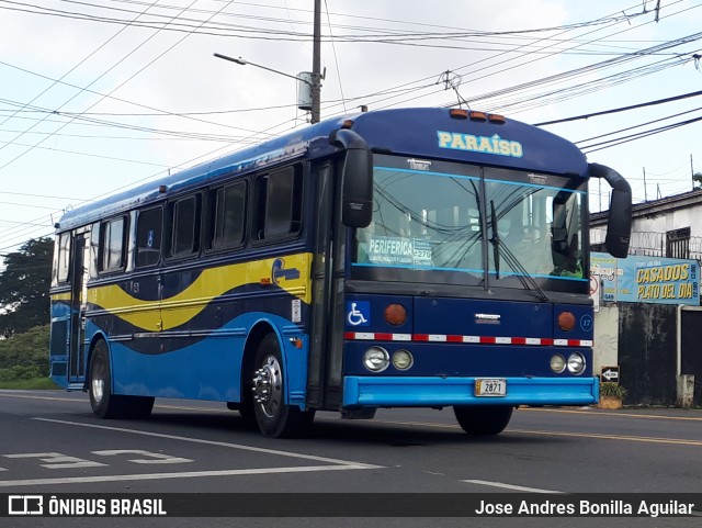 Coopepar RL 17 na cidade de Paraíso, Paraíso, Cartago, Costa Rica, por Jose Andres Bonilla Aguilar. Número da foto: #8899085.