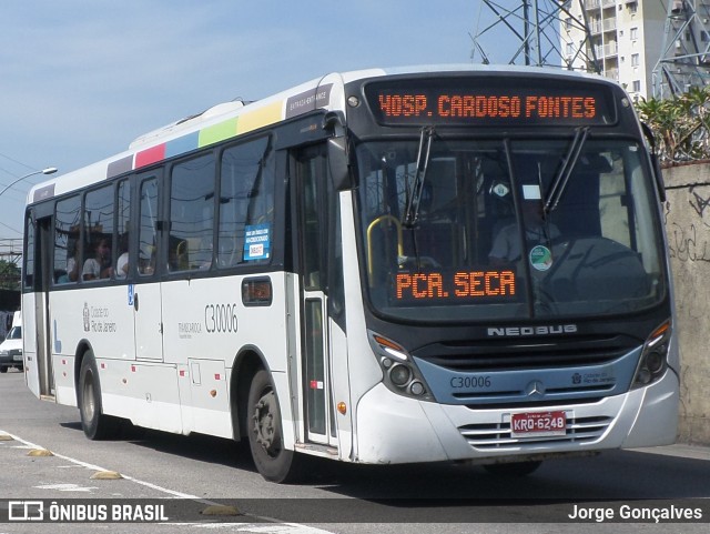 Transportes Futuro C30006 na cidade de Rio de Janeiro, Rio de Janeiro, Brasil, por Jorge Gonçalves. ID da foto: 8899971.