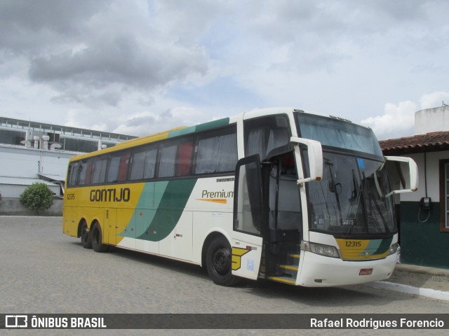 Empresa Gontijo de Transportes 12315 na cidade de Itabaiana, Sergipe, Brasil, por Rafael Rodrigues Forencio. ID da foto: 8897690.