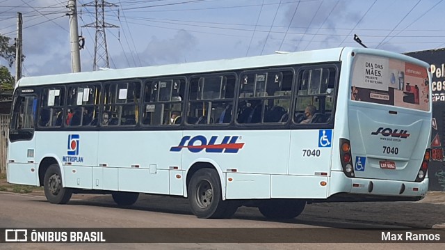 SOUL - Sociedade de Ônibus União Ltda. 7040 na cidade de Alvorada, Rio Grande do Sul, Brasil, por Max Ramos. ID da foto: 8898138.