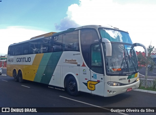 Empresa Gontijo de Transportes 14070 na cidade de São Simão, Goiás, Brasil, por Gustavo Oliveira da Silva. ID da foto: 8897537.