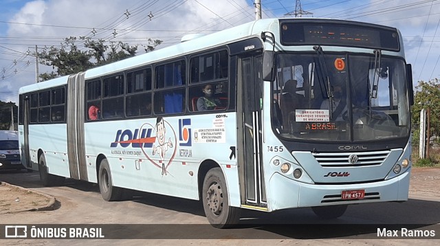 SOUL - Sociedade de Ônibus União Ltda. 7455 na cidade de Alvorada, Rio Grande do Sul, Brasil, por Max Ramos. ID da foto: 8898153.