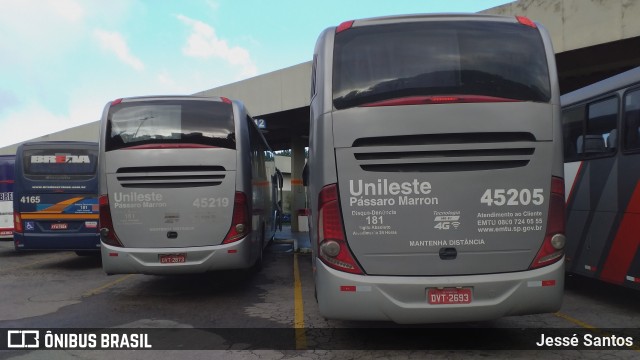 Empresa de Ônibus Pássaro Marron 45205 na cidade de Mogi das Cruzes, São Paulo, Brasil, por Jessé Santos. Número da foto: #8900396.
