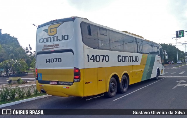 Empresa Gontijo de Transportes 14070 na cidade de São Simão, Goiás, Brasil, por Gustavo Oliveira da Silva. ID da foto: 8897539.