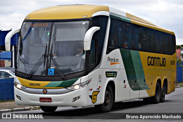 Empresa Gontijo de Transportes 18015 na cidade de São Paulo, São Paulo, Brasil, por Bruno Aparecido Machado. ID da foto: 8897679.