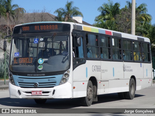Viação Redentor C47868 na cidade de Rio de Janeiro, Rio de Janeiro, Brasil, por Jorge Gonçalves. Número da foto: #8899724.