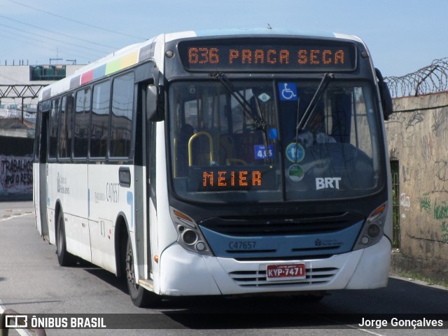 Viação Redentor C47657 na cidade de Rio de Janeiro, Rio de Janeiro, Brasil, por Jorge Gonçalves. ID da foto: 8899917.