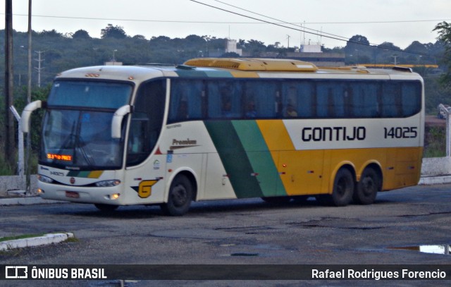 Empresa Gontijo de Transportes 14025 na cidade de Aracaju, Sergipe, Brasil, por Rafael Rodrigues Forencio. Número da foto: #8897704.