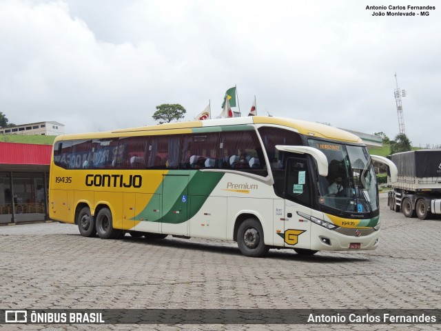 Empresa Gontijo de Transportes 19435 na cidade de João Monlevade, Minas Gerais, Brasil, por Antonio Carlos Fernandes. Número da foto: #8898226.