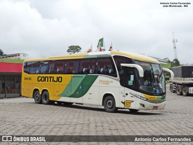 Empresa Gontijo de Transportes 19435 na cidade de João Monlevade, Minas Gerais, Brasil, por Antonio Carlos Fernandes. ID da foto: 8898226.