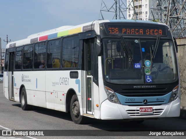 Viação Redentor C47651 na cidade de Rio de Janeiro, Rio de Janeiro, Brasil, por Jorge Gonçalves. Número da foto: #8900044.