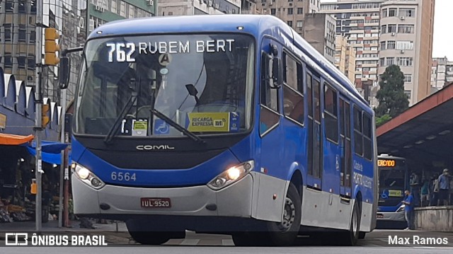 Nortran Transportes Coletivos 6564 na cidade de Porto Alegre, Rio Grande do Sul, Brasil, por Max Ramos. ID da foto: 8898255.