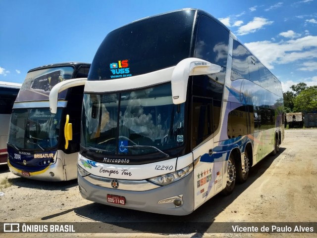 ComperTur Transportes Turísticos 12240 na cidade de Aparecida, São Paulo, Brasil, por Vicente de Paulo Alves. ID da foto: 8899565.