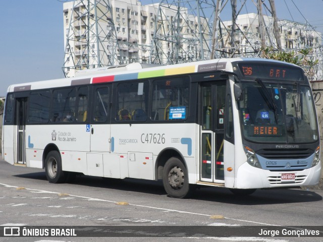Viação Redentor C47626 na cidade de Rio de Janeiro, Rio de Janeiro, Brasil, por Jorge Gonçalves. Número da foto: #8902702.