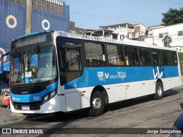 Viação Verdun B71043 na cidade de Rio de Janeiro, Rio de Janeiro, Brasil, por Jorge Gonçalves. Número da foto: #8902776.