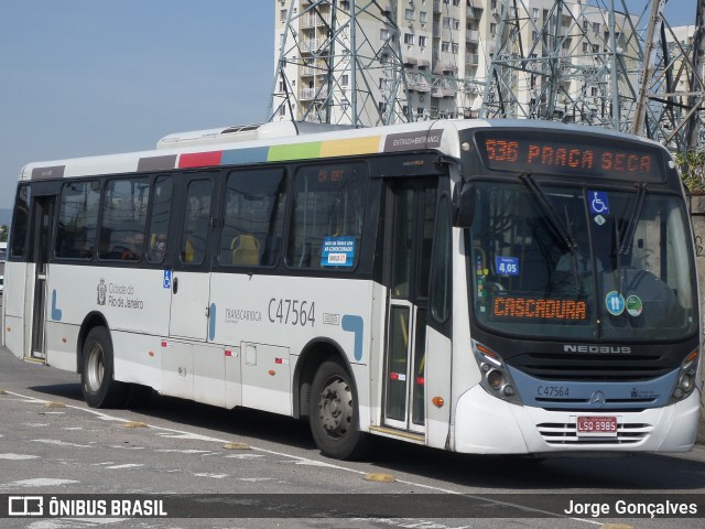 Viação Redentor C47564 na cidade de Rio de Janeiro, Rio de Janeiro, Brasil, por Jorge Gonçalves. Número da foto: #8902688.