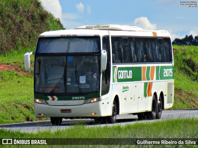 Empresa Gontijo de Transportes 21075 na cidade de Três Corações, Minas Gerais, Brasil, por Guilherme Ribeiro da Silva. ID da foto: 8902866.