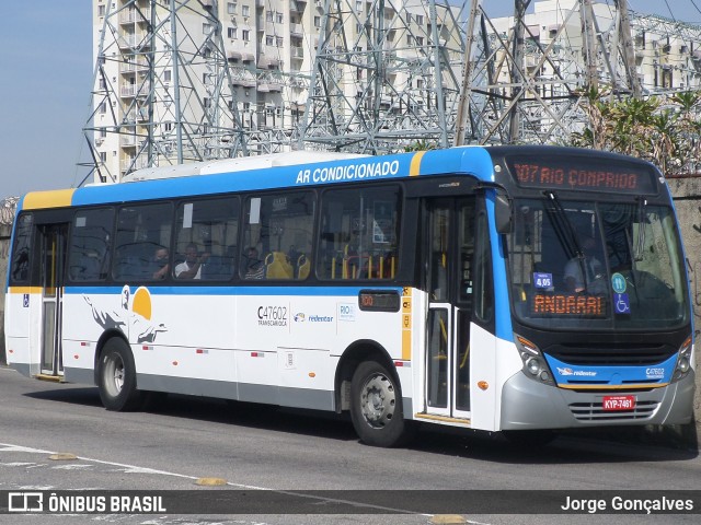 Viação Redentor C47602 na cidade de Rio de Janeiro, Rio de Janeiro, Brasil, por Jorge Gonçalves. Número da foto: #8902722.
