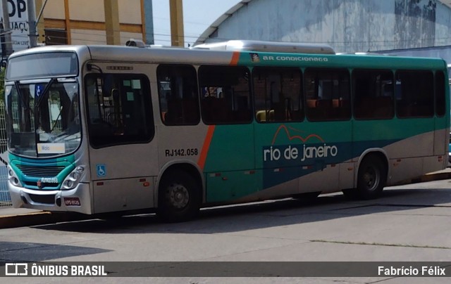 Expresso Rio de Janeiro RJ 142.058 na cidade de Nova Iguaçu, Rio de Janeiro, Brasil, por Fabrício Félix. ID da foto: 8904817.