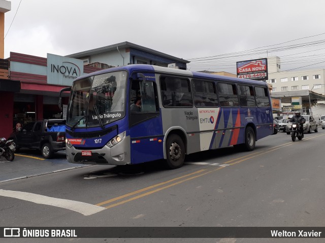 Auto Viação Triângulo 1017 na cidade de São Bernardo do Campo, São Paulo, Brasil, por Welton Xavier. ID da foto: 8905136.