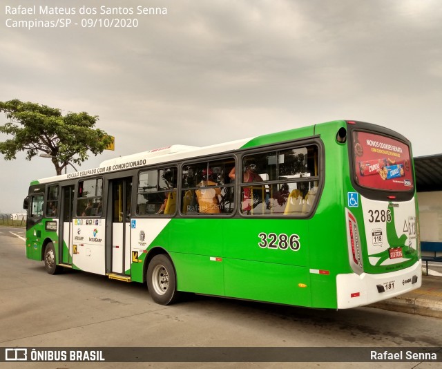 VB Transportes e Turismo 3286 na cidade de Campinas, São Paulo, Brasil, por Rafael Senna. Número da foto: #8903514.