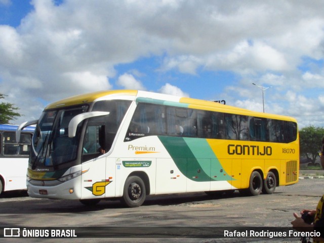 Empresa Gontijo de Transportes 18070 na cidade de Caruaru, Pernambuco, Brasil, por Rafael Rodrigues Forencio. ID da foto: 8904834.