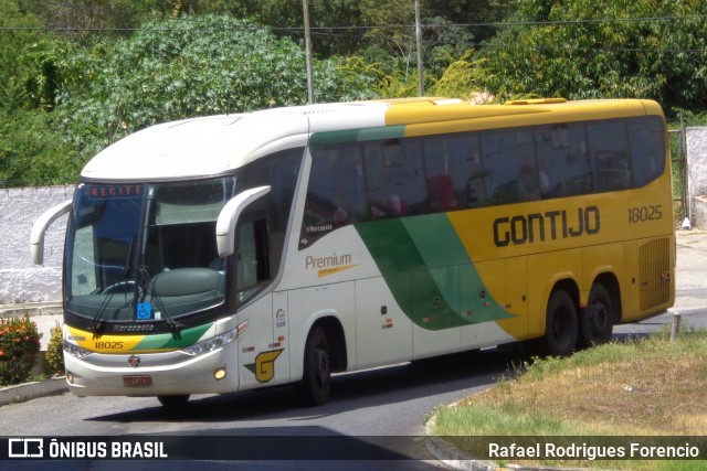 Empresa Gontijo de Transportes 18025 na cidade de Aracaju, Sergipe, Brasil, por Rafael Rodrigues Forencio. ID da foto: 8904829.